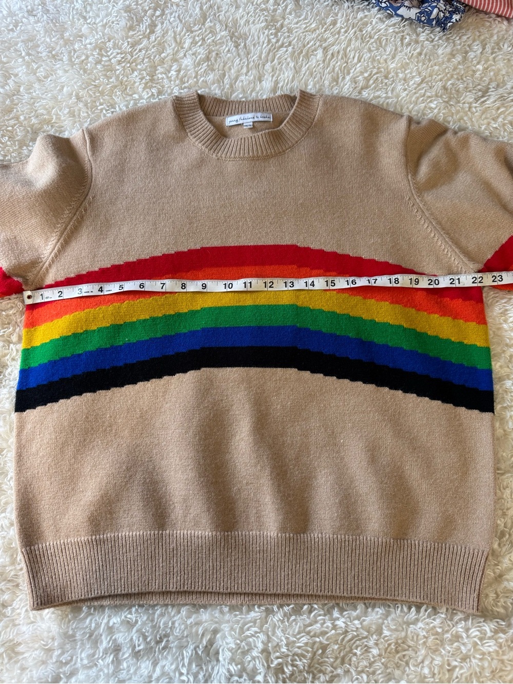 Young Fabulous And Broke Rainbow Sweater M/L soft, cozy, contemporary - Picture 4 of 10